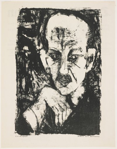 Porträt von Carl Sternheim, 1916 von Ernst Ludwig Kirchner